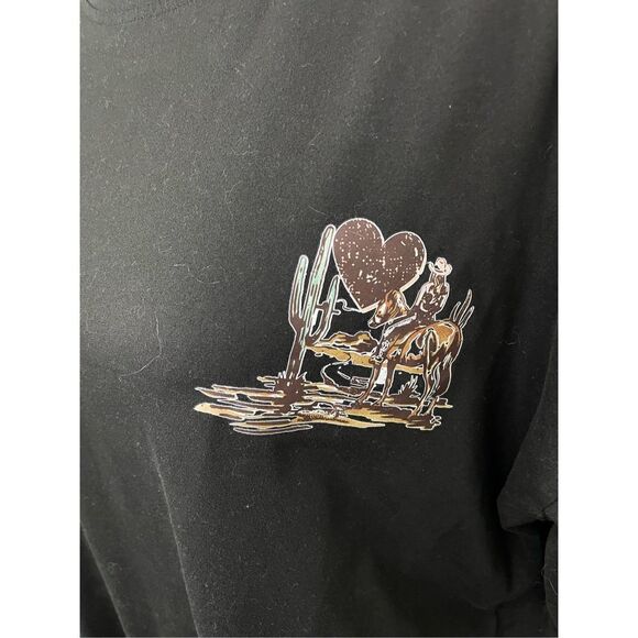 Lainey Wilson I Got A Heart Like A Truck Black Short Sleeve Shein Tee Size Med - Picture 2 of 8